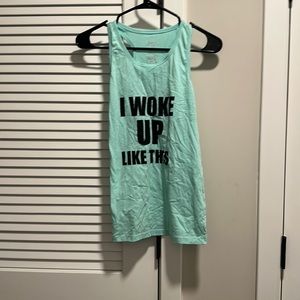 Trendy Razorback tank “I woke up like this”- Never Worn